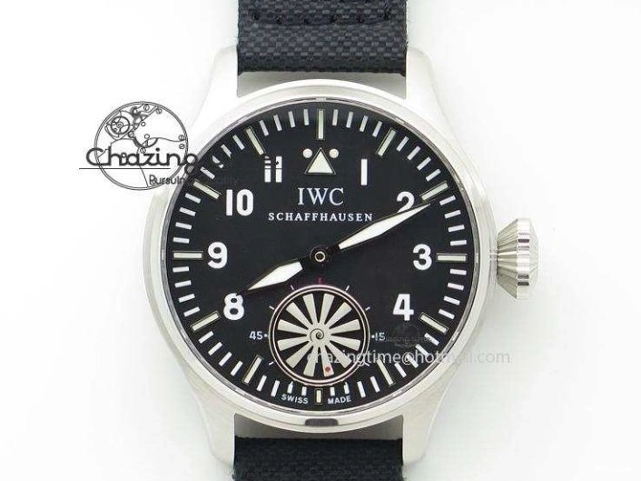 MIROTIME 0202 Supportive Big Pilot IW501008 “Boutique London” SS ZF Best Edition Blue Dial on Blue Leather Strap A 7106